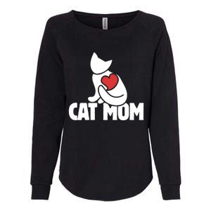 Cat Mom Gift Cats Moms Great Gift Cute Cat Mom Gift Womens California Wash Sweatshirt