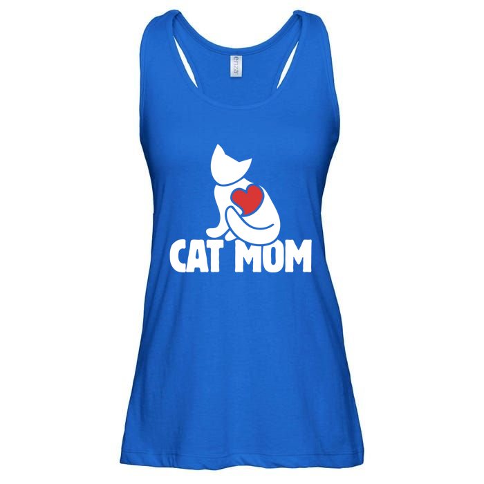 Cat Mom Gift Cats Moms Great Gift Cute Cat Mom Gift Ladies Essential Flowy Tank