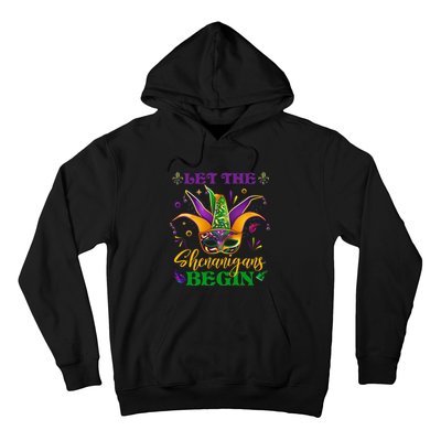 Cute Mardi Gras Mask Let The Shenanigans Begin Hoodie