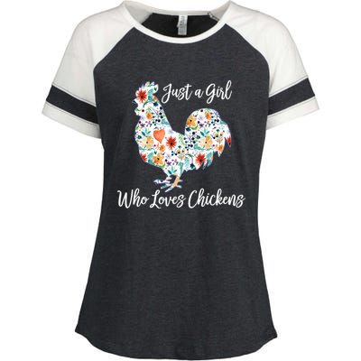 Chicken Meaningful Gift Cool Gift Enza Ladies Jersey Colorblock Tee