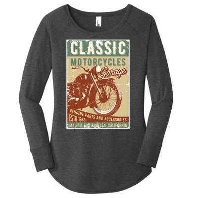 Classic Motorcycles Garage Women's Perfect Tri Tunic Long Sleeve Shirt