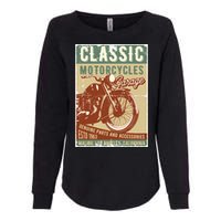 Classic Motorcycles Garage Womens California Wash Sweatshirt