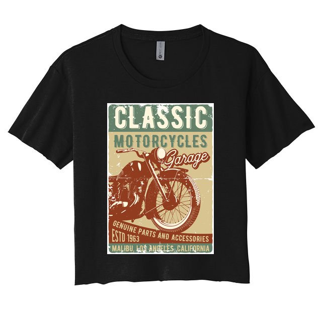 Classic Motorcycles Garage Crop Top