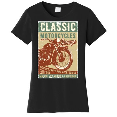 Classic Motorcycles Garage Women's T-Shirt