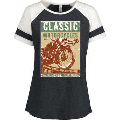 Classic Motorcycles Garage Enza Ladies Jersey Colorblock Tee