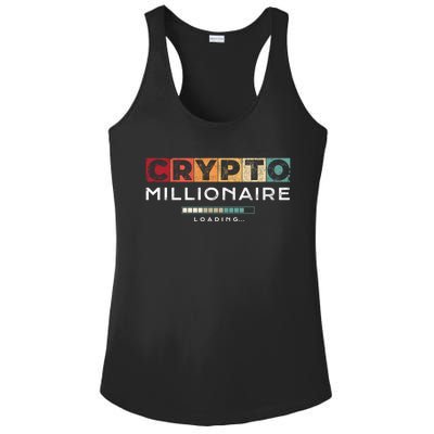 Crypto Millionaire Great Gift Vintage Bitcoin Crypto Gift Ladies PosiCharge Competitor Racerback Tank