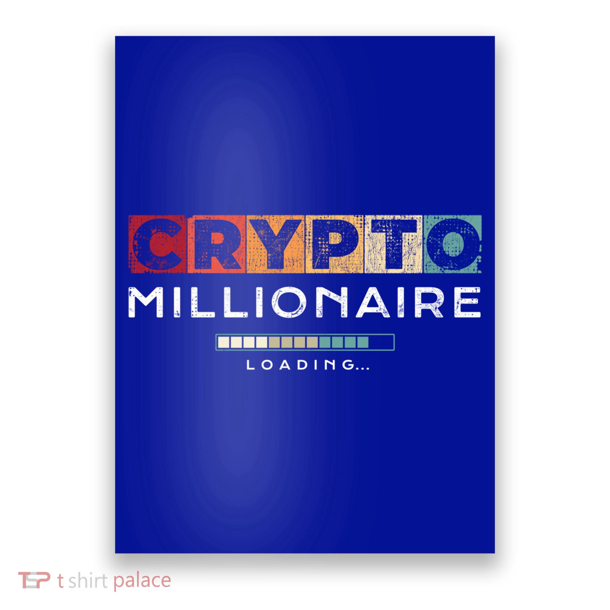 Crypto Millionaire Great Gift Vintage Bitcoin Crypto Gift Poster