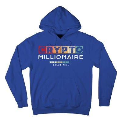 Crypto Millionaire Great Gift Vintage Bitcoin Crypto Gift Tall Hoodie