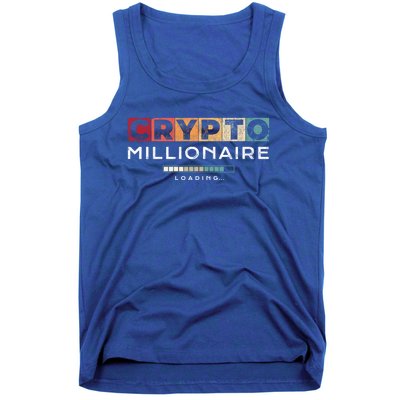 Crypto Millionaire Great Gift Vintage Bitcoin Crypto Gift Tank Top