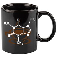 Caffeine Molecule Gift For Coffee Lovers And Science Nerds Meaningful Gift 11oz C Handle Ceramic Mug