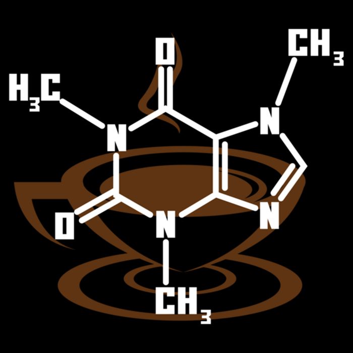 Caffeine Molecule Gift For Coffee Lovers And Science Nerds Meaningful Gift Flatbill Hat