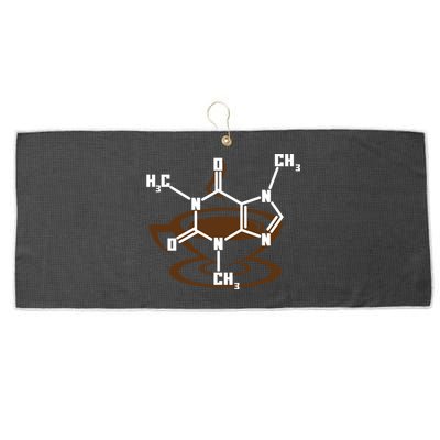 Caffeine Molecule Gift For Coffee Lovers And Science Nerds Meaningful Gift Large Microfiber Waffle Golf Towel