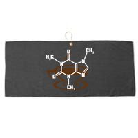 Caffeine Molecule Gift For Coffee Lovers And Science Nerds Meaningful Gift Large Microfiber Waffle Golf Towel