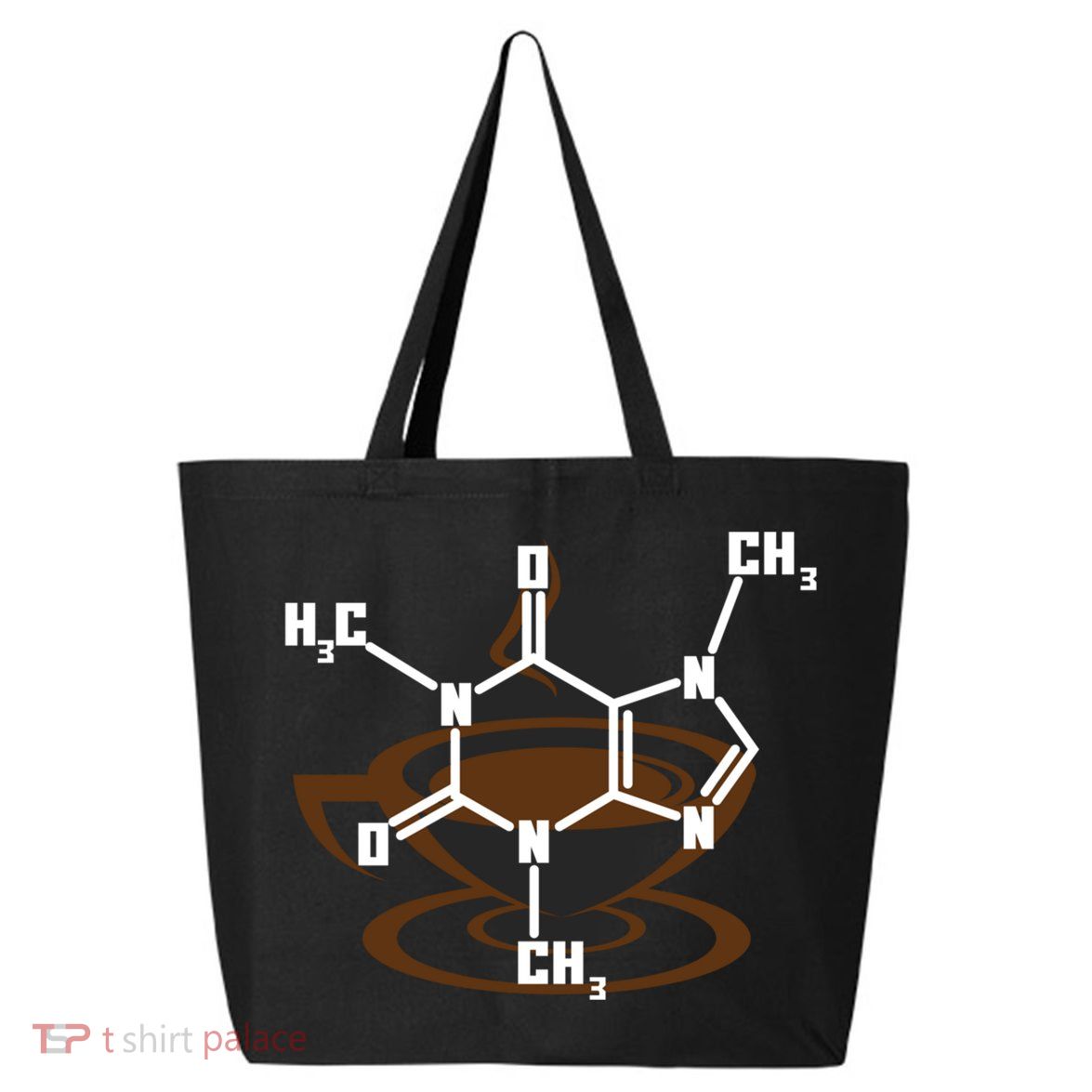Caffeine Molecule Gift For Coffee Lovers And Science Nerds Meaningful Gift 25L Jumbo Tote