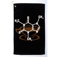 Caffeine Molecule Gift For Coffee Lovers And Science Nerds Meaningful Gift Golf Towel