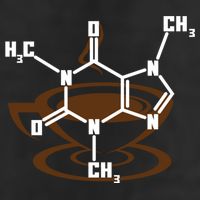 Caffeine Molecule Gift For Coffee Lovers And Science Nerds Meaningful Gift Golf Towel