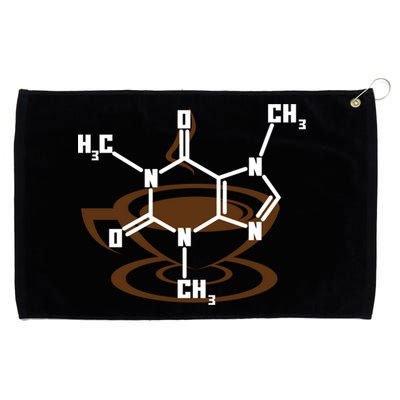 Caffeine Molecule Gift For Coffee Lovers And Science Nerds Meaningful Gift Grommeted Golf Towel
