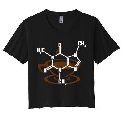 Caffeine Molecule Gift For Coffee Lovers And Science Nerds Meaningful Gift Crop Top