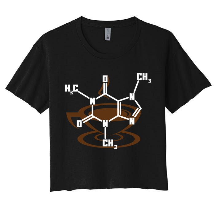 Caffeine Molecule Gift For Coffee Lovers And Science Nerds Meaningful Gift Crop Top