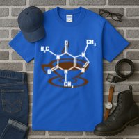 Caffeine Molecule Gift For Coffee Lovers And Science Nerds Meaningful Gift Tall T-Shirt