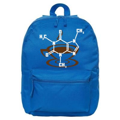 Caffeine Molecule Gift For Coffee Lovers And Science Nerds Meaningful Gift 16 in Basic Backpack
