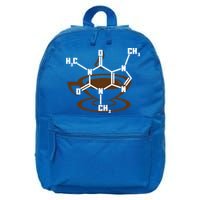 Caffeine Molecule Gift For Coffee Lovers And Science Nerds Meaningful Gift 16 in Basic Backpack