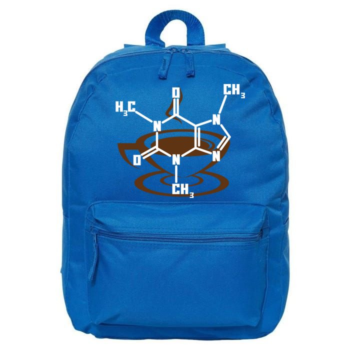Caffeine Molecule Gift For Coffee Lovers And Science Nerds Meaningful Gift 16 in Basic Backpack