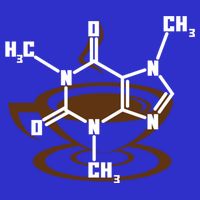Caffeine Molecule Gift For Coffee Lovers And Science Nerds Meaningful Gift 16 in Basic Backpack