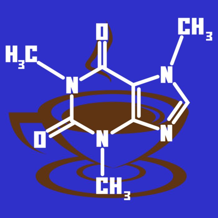 Caffeine Molecule Gift For Coffee Lovers And Science Nerds Meaningful Gift 16 in Basic Backpack