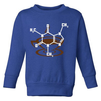 Caffeine Molecule Gift For Coffee Lovers And Science Nerds Meaningful Gift Toddler Sweatshirt
