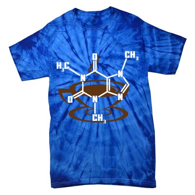 Caffeine Molecule Gift For Coffee Lovers And Science Nerds Meaningful Gift Tie-Dye T-Shirt