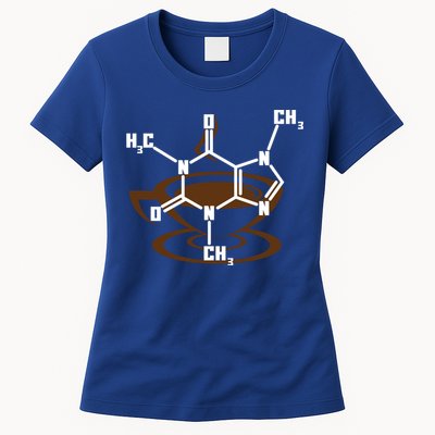 Caffeine Molecule Gift For Coffee Lovers And Science Nerds Meaningful Gift Womens T-Shirt