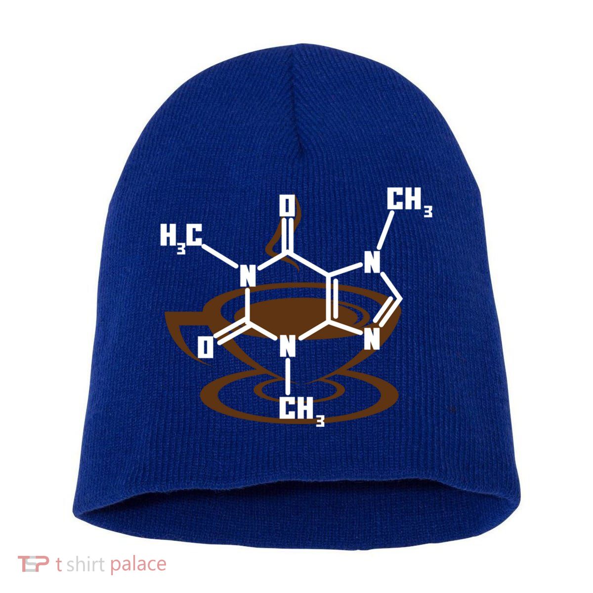 Caffeine Molecule Gift For Coffee Lovers And Science Nerds Meaningful Gift Short Acrylic Beanie