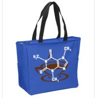 Caffeine Molecule Gift For Coffee Lovers And Science Nerds Meaningful Gift Zip Tote Bag