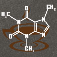Caffeine Molecule Gift For Coffee Lovers And Science Nerds Meaningful Gift Cotton Canvas Backpack