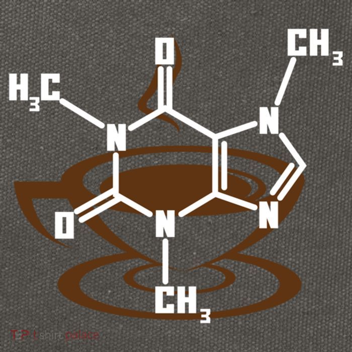 Caffeine Molecule Gift For Coffee Lovers And Science Nerds Meaningful Gift Cotton Canvas Backpack