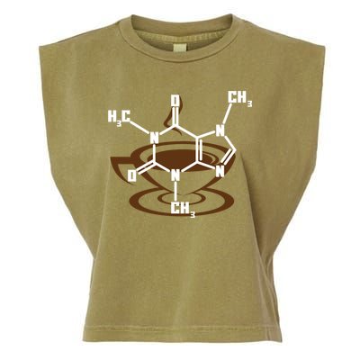 Caffeine Molecule Gift For Coffee Lovers And Science Nerds Meaningful Gift Garment-Dyed Women's Muscle Tee