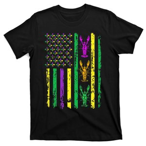 Carnival Mardi Gras Usa American Flag Crawfish Parade Outfit T-Shirt