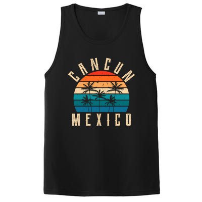 Cancun Mexico Gift Retro Beach Souvenir Cancun Gift Cancun Meaningful Gift PosiCharge Competitor Tank