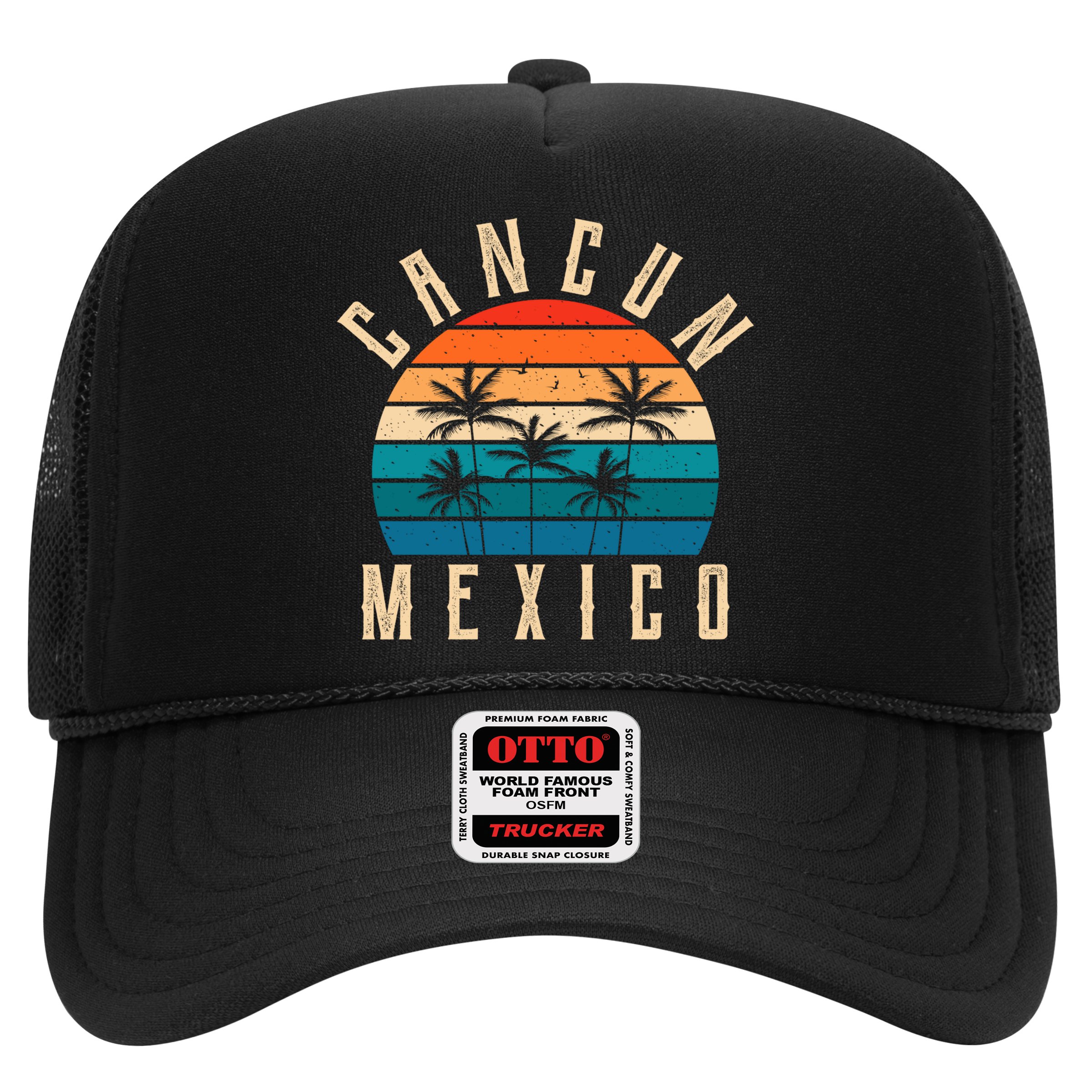 Cancun Mexico Gift Retro Beach Souvenir Cancun Gift Cancun Meaningful Gift Hat