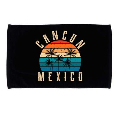 Cancun Mexico Gift Retro Beach Souvenir Cancun Gift Cancun Meaningful Gift Microfiber Hand Towel