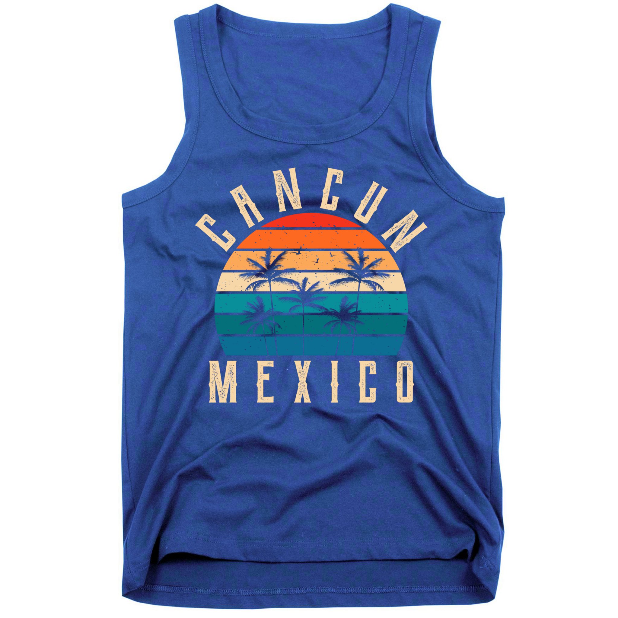 Cancun Mexico Gift Retro Beach Souvenir Cancun Gift Cancun Meaningful Gift Tank Top