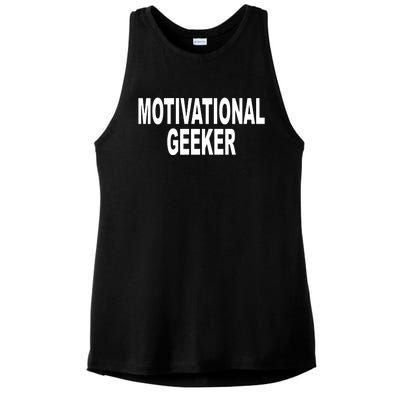 Cr1tter Motivational Geeker Ladies PosiCharge Tri-Blend Wicking Tank