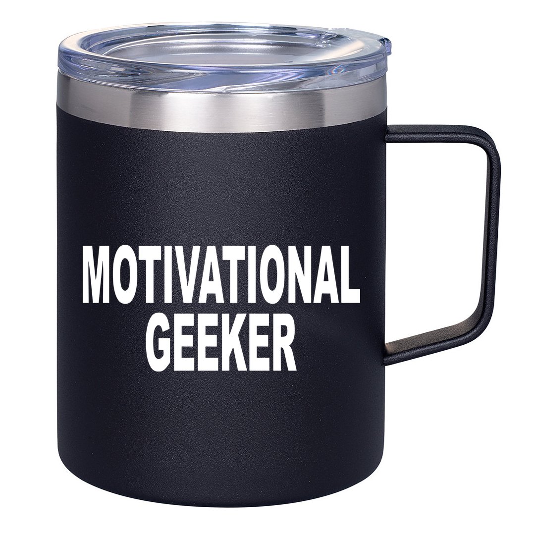 Cr1tter Motivational Geeker 12oz Stainless Steel Coffee Mug