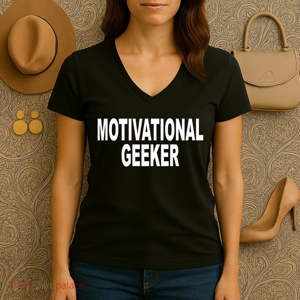 Cr1tter Motivational Geeker Women's V-Neck T-Shirt