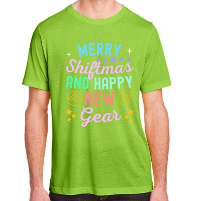 Christmas Manual Gearbox Merry Shiftmas And A Happy New Gear Adult ChromaSoft Performance T-Shirt