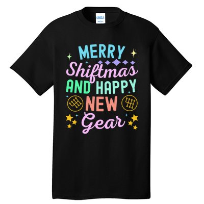 Christmas Manual Gearbox Merry Shiftmas And A Happy New Gear Tall T-Shirt