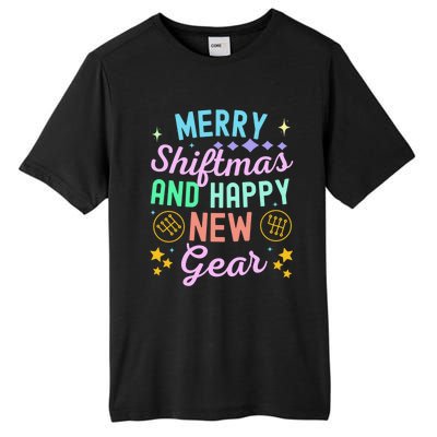 Christmas Manual Gearbox Merry Shiftmas And A Happy New Gear Tall Fusion ChromaSoft Performance T-Shirt