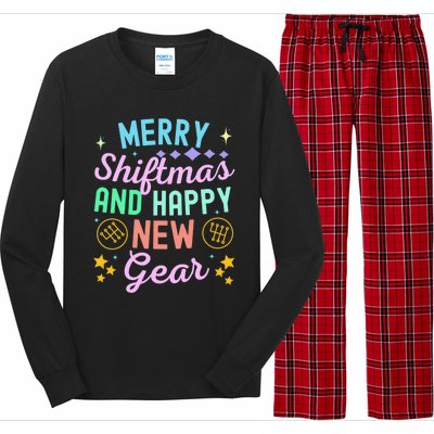 Christmas Manual Gearbox Merry Shiftmas And A Happy New Gear Long Sleeve Pajama Set