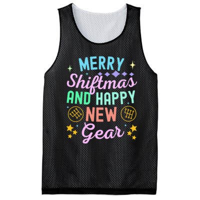 Christmas Manual Gearbox Merry Shiftmas And A Happy New Gear Mesh Reversible Basketball Jersey Tank